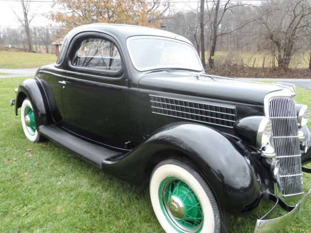 Black 1935 Ford Other Pickups Coupe with Burgundy interior