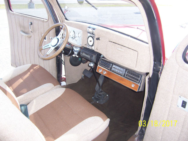Red 1936 Ford 1936 Ford Slantback Other Slantback with Tan interior