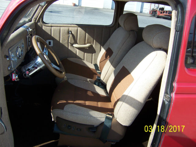 Red 1936 Ford 1936 Ford Slantback Other Slantback with Tan interior