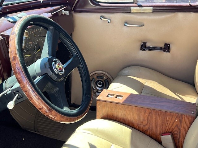 Burgundy 1937 Cadillac Other Sedan with Tan interior