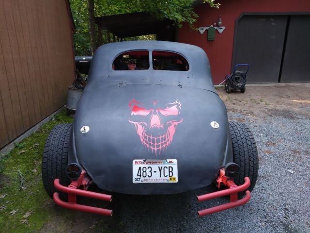 Black Red 1940 Ford Other Coupe with Black Red interior