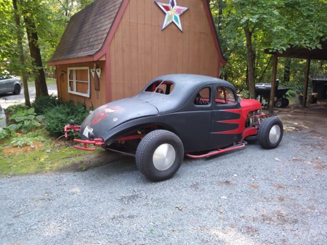 Black Red 1940 Ford Other Coupe with Black Red interior