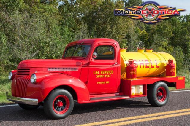 Red 1941 Chevrolet Other Pickups Tanker Truck with Black interior