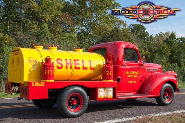 Red 1941 Chevrolet Other Pickups Tanker Truck with Black interior