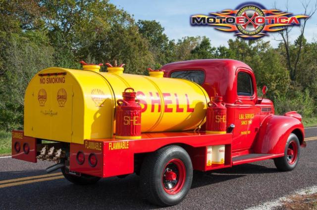 Red 1941 Chevrolet Other Pickups Tanker Truck with Black interior