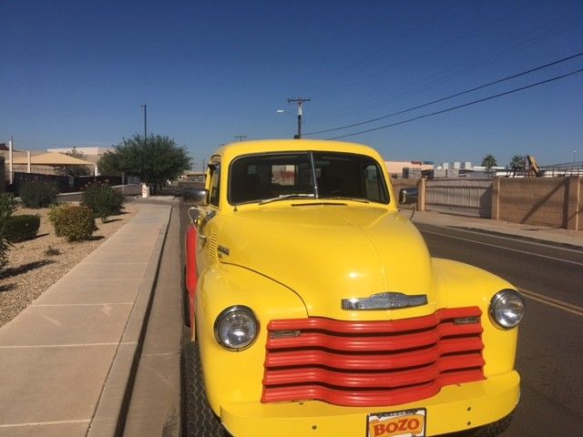 Yellow 1949 Chevrolet Other Pickups with Red interior