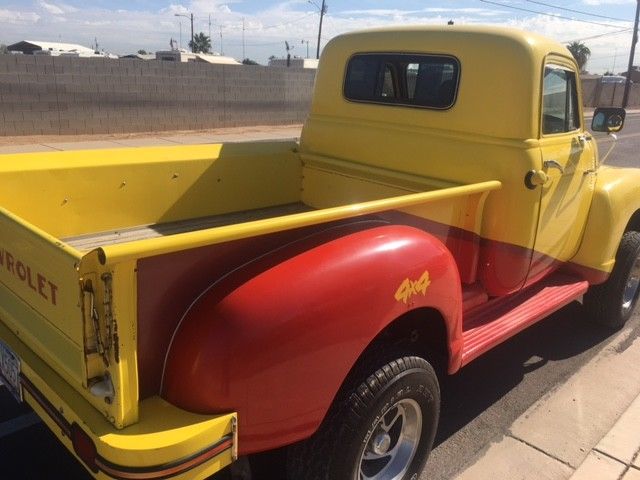 Yellow 1949 Chevrolet Other Pickups with Red interior