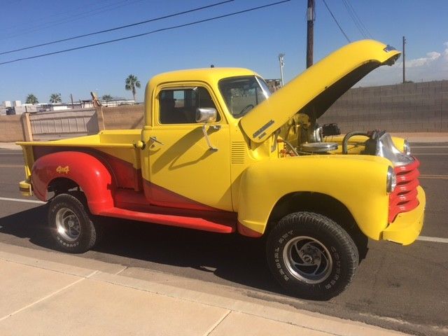 Yellow 1949 Chevrolet Other Pickups with Red interior