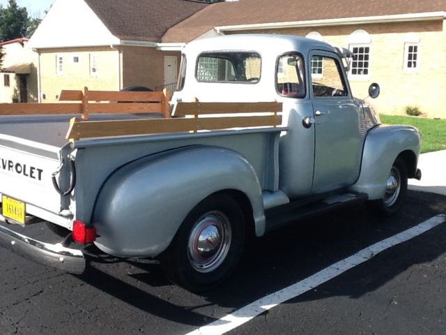 Silver 1950 Chevrolet Other Pickups Standard Cab Pickup with Red interior