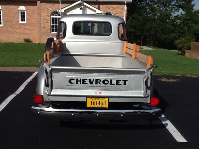 Silver 1950 Chevrolet Other Pickups Standard Cab Pickup with Red interior