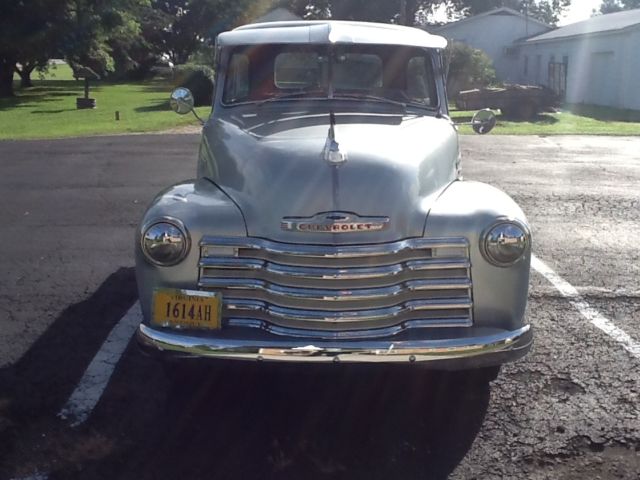 Silver 1950 Chevrolet Other Pickups Standard Cab Pickup with Red interior