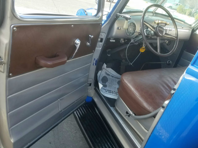 blue 1950 Chevrolet Other Pickups with Brown interior