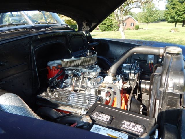 BLUE/White 1951 Chevrolet Bel Air/150/210 Coupe with Blue/Gray interior