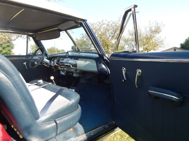 BLUE/White 1951 Chevrolet Bel Air/150/210 Coupe with Blue/Gray interior