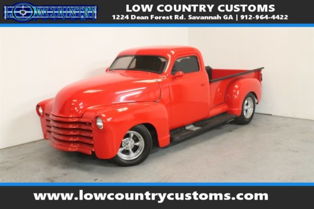 Red 1951 Chevrolet 3100 with Red interior