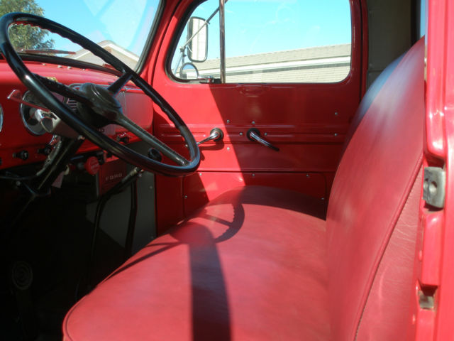 Red 1952 Ford Other with Red interior