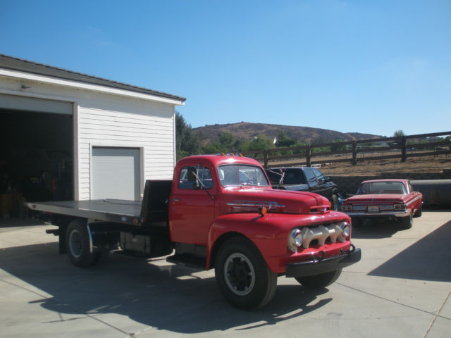 Red 1952 Ford Other with Red interior