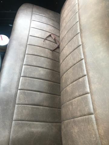 Black 1952 Ford F-100 Cab & Chassis with Brown interior