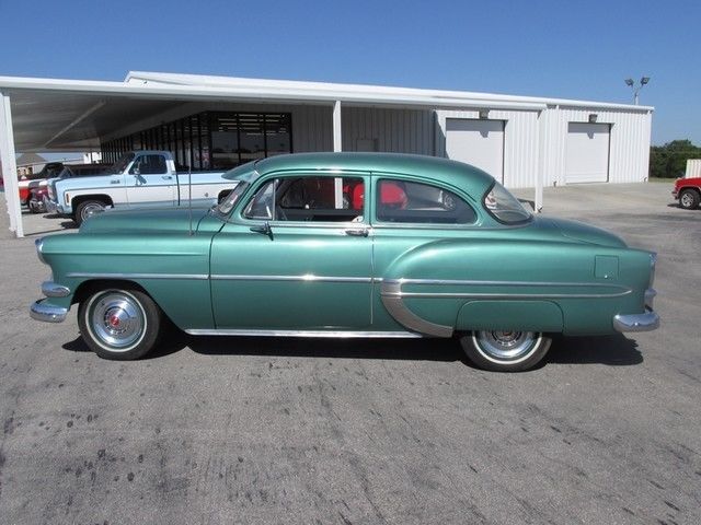Green 1954 Chevrolet 2 DOOR COUPE Coupe with White interior