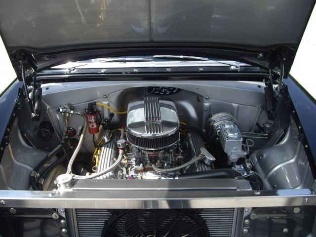 black/gray 1955 Chevrolet Bel Air/150/210 Sedan with Black interior
