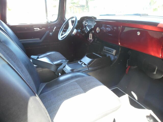 Burgundy 1956 Chevrolet Other Pickups Standard Cab Pickup with Black interior