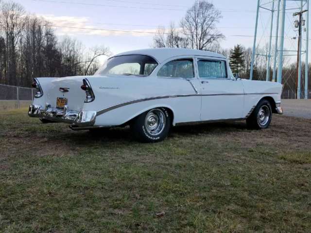 1956 Chevrolet Bel Air/150/210 Coupe with Red interior