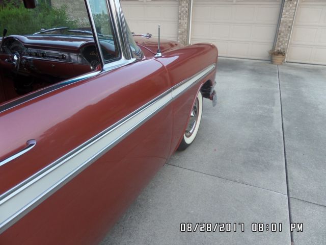 Gold 1956 Chevrolet Bel Air/150/210 Coupe with Tan interior