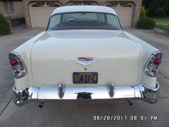 Gold 1956 Chevrolet Bel Air/150/210 Coupe with Tan interior