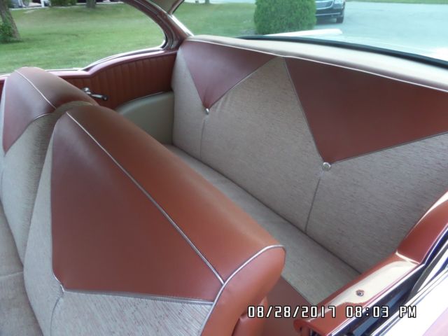 Gold 1956 Chevrolet Bel Air/150/210 Coupe with Tan interior