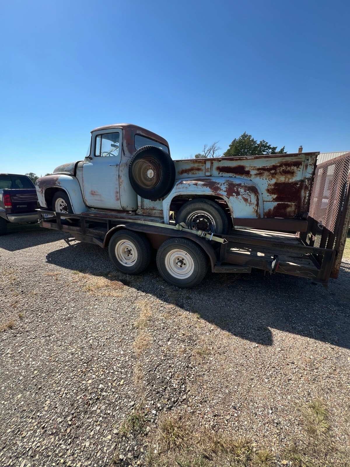 Blue 1956 Ford F250