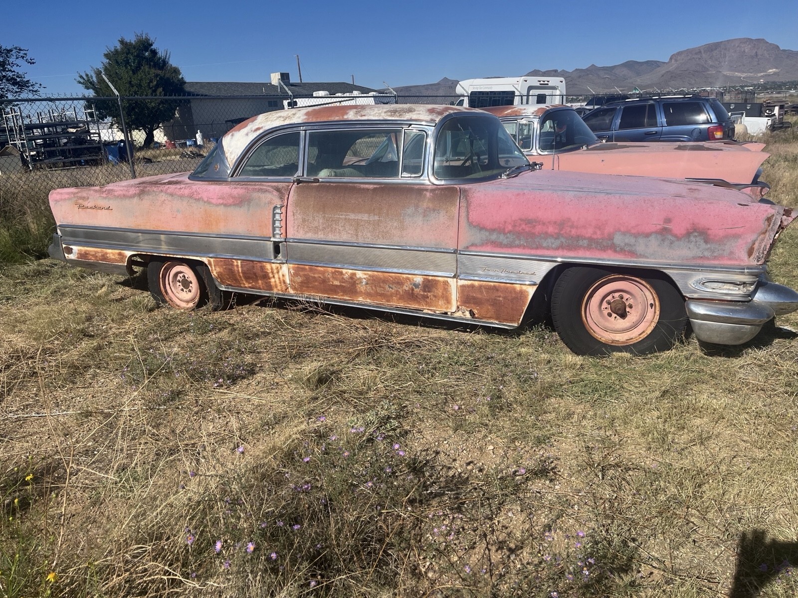 Red 1956 Packard 400