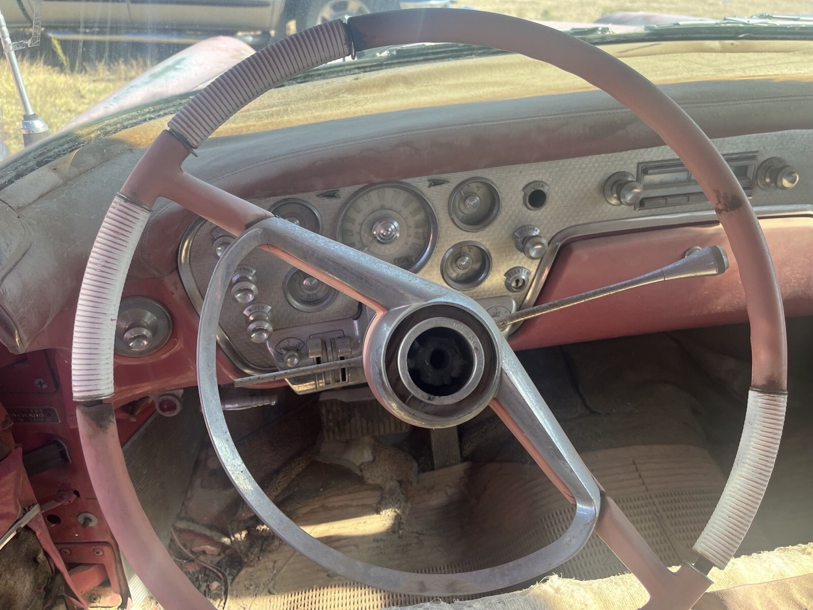 Red 1956 Packard 400