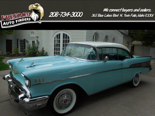Blue 1957 Chevrolet Belair with Blue interior