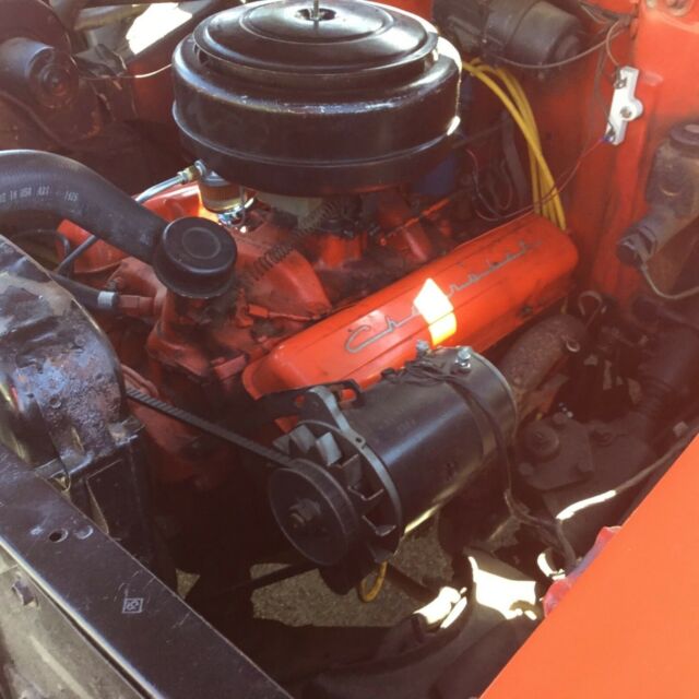 Red/White 1957 Chevrolet Bel Air/150/210 Coupe with Red/black interior