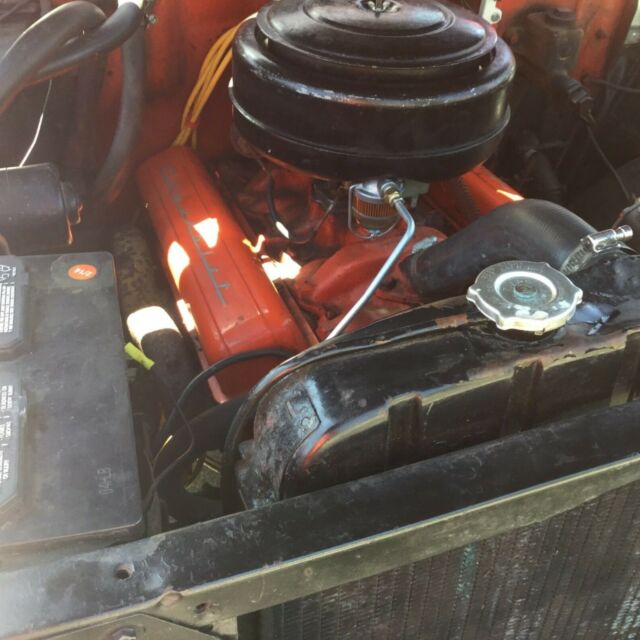 Red/White 1957 Chevrolet Bel Air/150/210 Coupe with Red/black interior