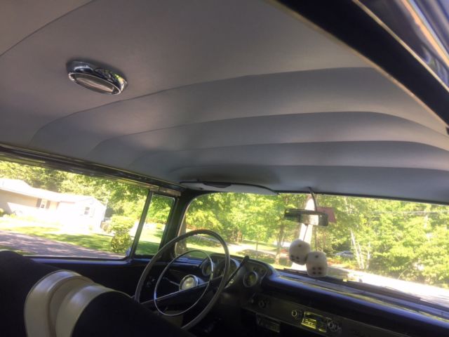 White 1957 Chevrolet Bel Air/150/210 Coupe with White /Black interior