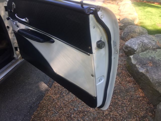 White 1957 Chevrolet Bel Air/150/210 Coupe with White /Black interior