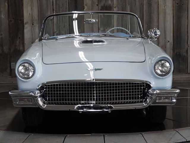 Blue 1957 Ford Thunderbird TWO TOPS AC with Blue interior