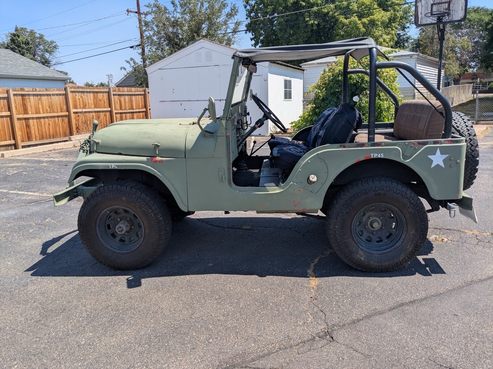 Grey 1957 Willys CJ-2A