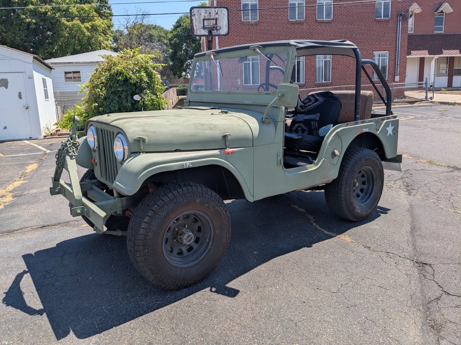 Grey 1957 Willys CJ-2A