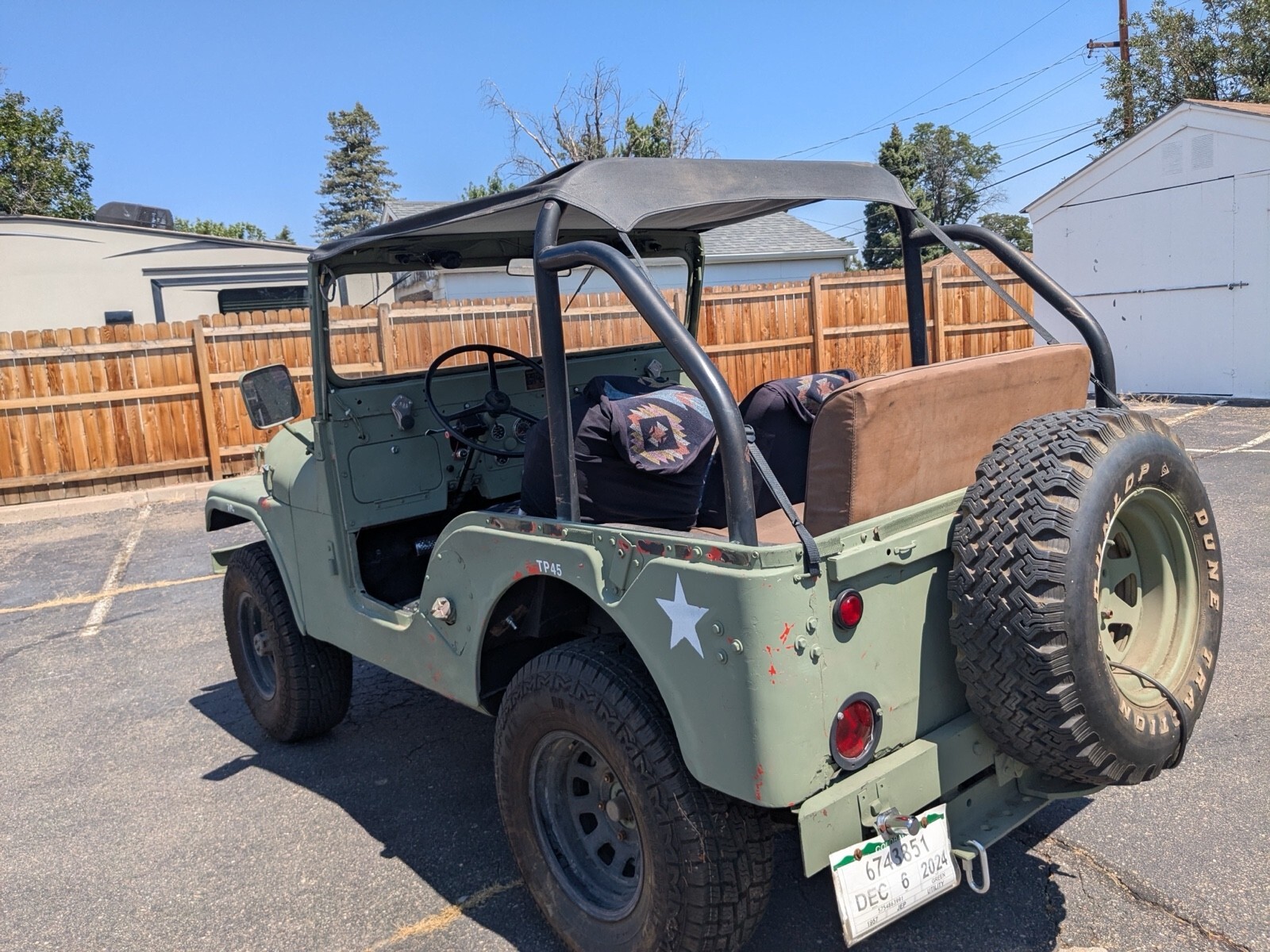 Grey 1957 Willys CJ-2A