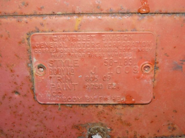 Red 1958 Chevrolet Bel Air/150/210