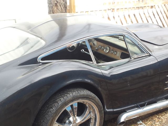 Black 1958 Chevrolet Corvette Coupe with Black interior