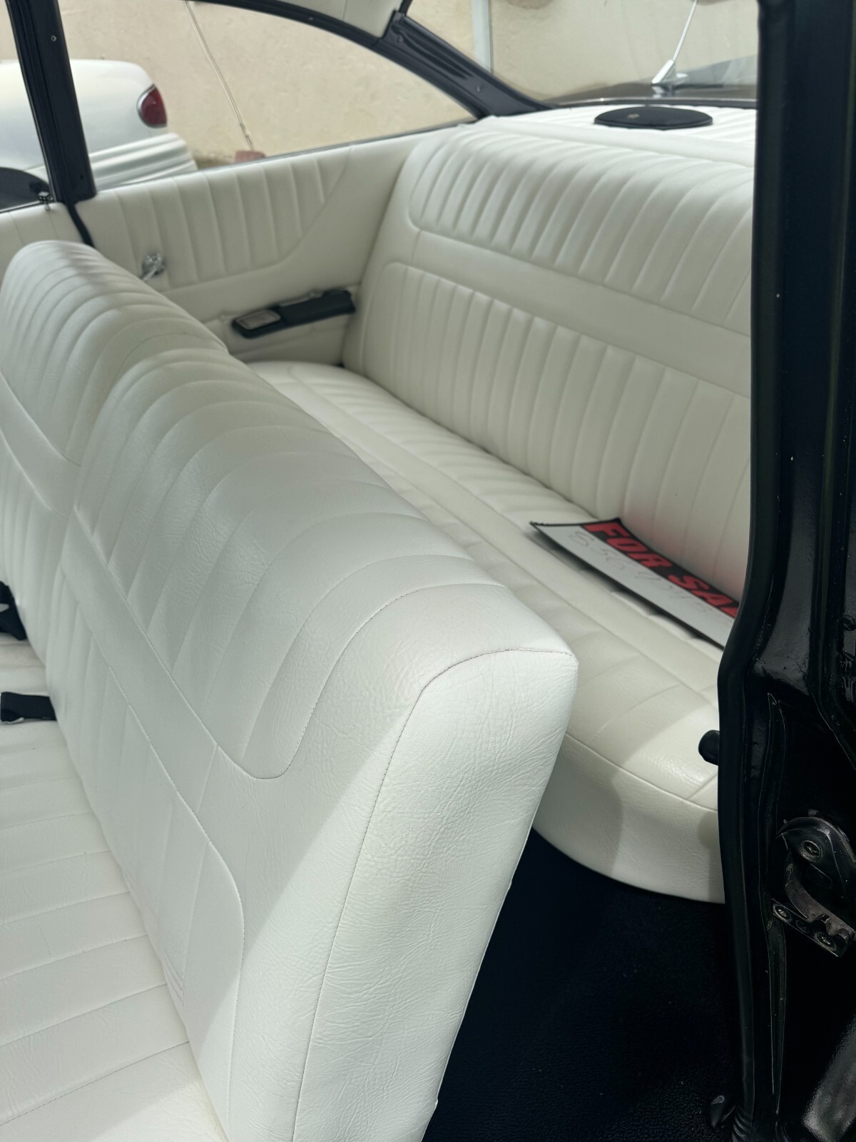 Black 1959 Chevrolet Bel Air/150/210 Coupe with White interior