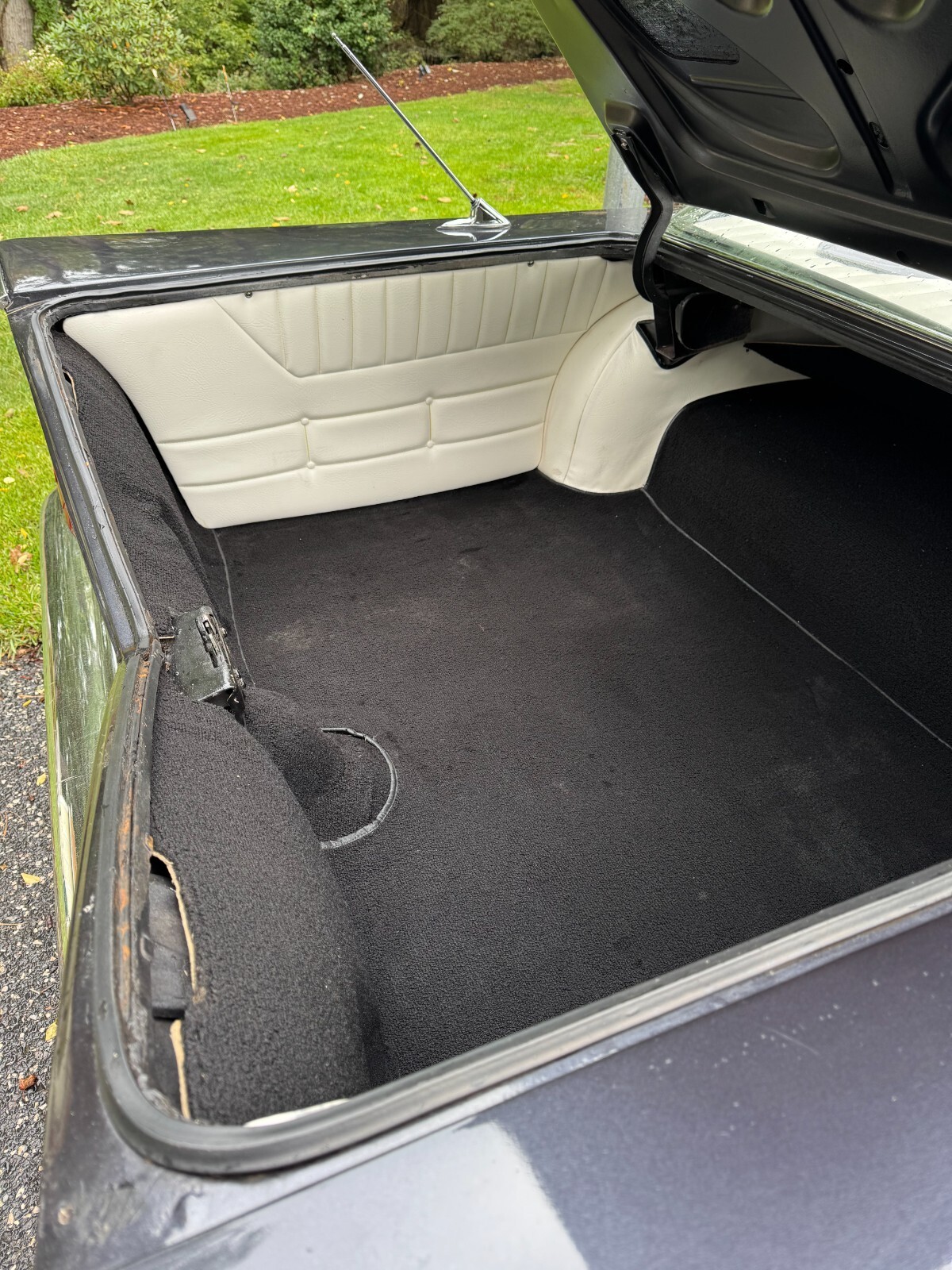 Black 1959 Chevrolet Bel Air/150/210 Coupe with White interior