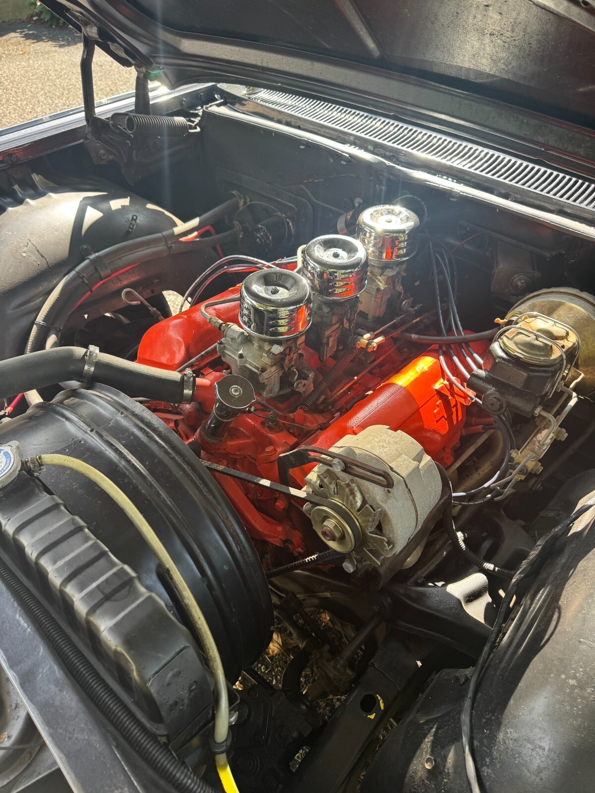 Black 1959 Chevrolet Bel Air/150/210 Coupe with White interior