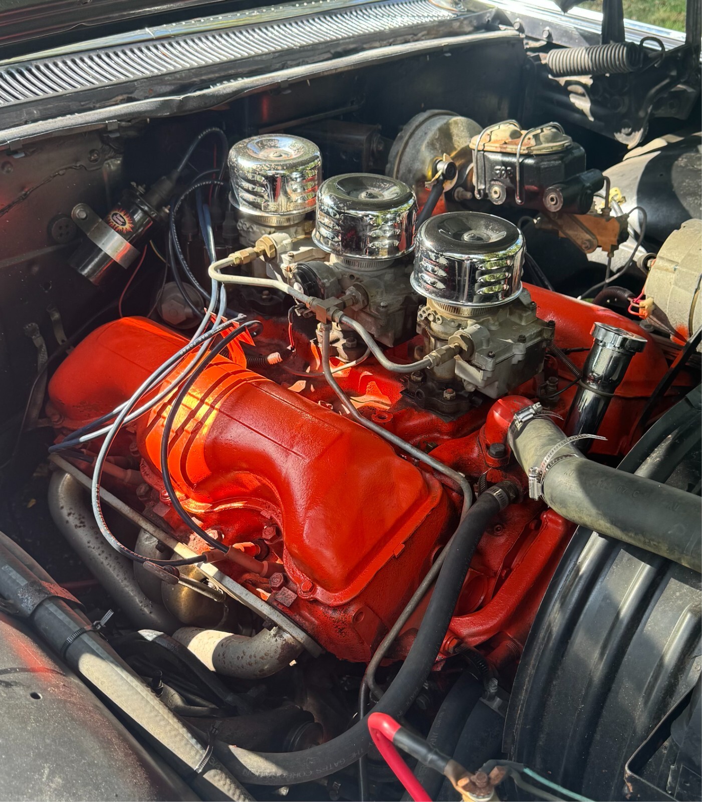 Black 1959 Chevrolet Bel Air/150/210 Coupe with White interior