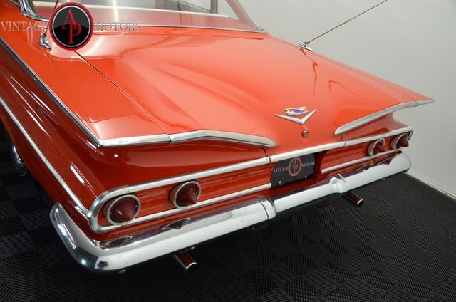 Red 1960 Chevrolet Bel Air/150/210 -- with White interior