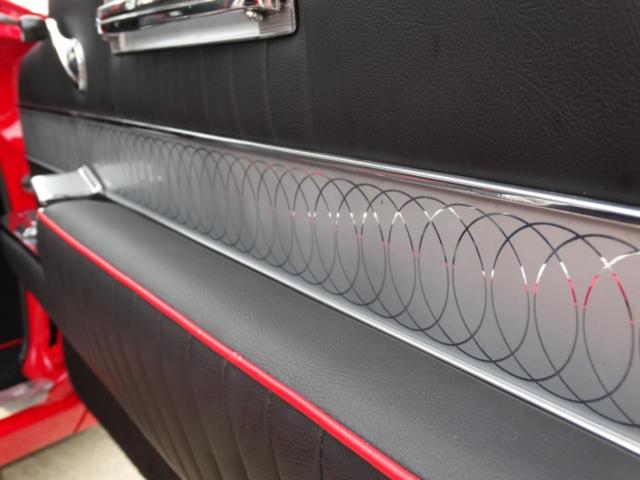 Red 1960 Chevrolet Impala with Black interior