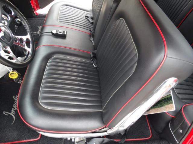 Red 1960 Chevrolet Impala with Black interior